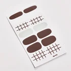 Wholesale custom nail art wraps decoration real nail polish sticker