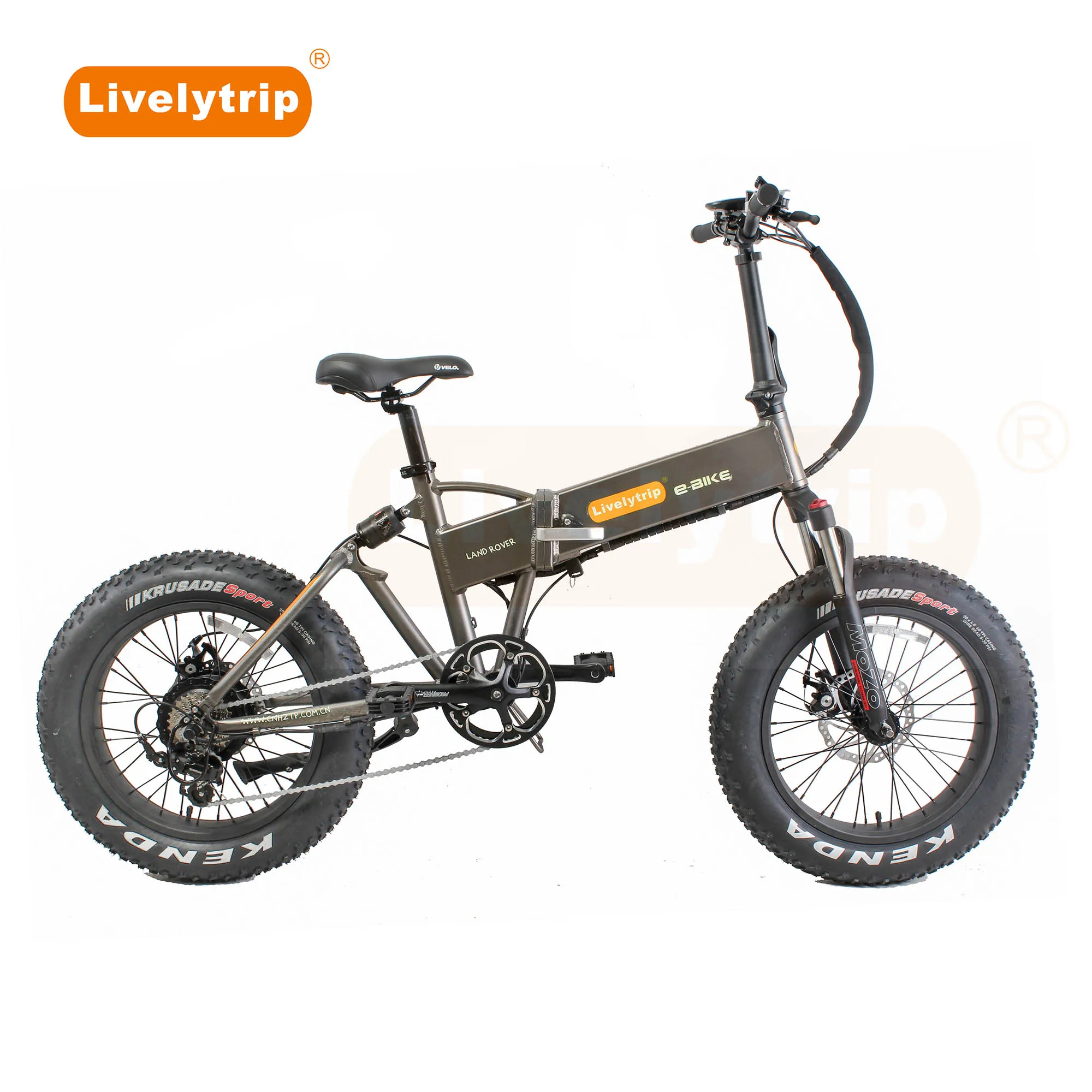 Popular Model 500w Full Suspension Ebike 20 Inch Fat Tire Folding