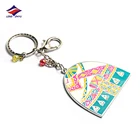 Longzhiyu 13 years manufacturer Chinese colored metal enamel maze key chain customized logo