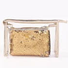 custom fashion clear vinyl pvc cosmetic bag pouch