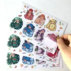 UV Printing Custom Logo Clear Plastic Kiss Cut Sticker sheet Transparent Sticker Label
