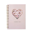 2020 Fashion Paper Diary Spiral Notebook, Custom Printing Hardcover Pink Travel Journals
