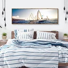 Art Print Framed Art Modern Art Framed Canvas Print Boat Scenery Seascape Canvas Print Painting Wall Art