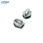 wholesale zipper slider head zinc alloy metal slider head for bags/garments