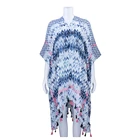 Blouse Spring Long Floral Print Kimono Cardigan Printed Blouse For Women