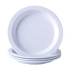 Good solid white 100% melamine restaurant Melamine round serving plate