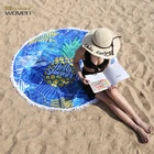 Printed Custom Towel Towels Beach Quick Dry Digital Printed Turkish Microfiber Custom Round Beach Towel