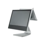 Dual 15.6 Inch Touch Screen Cash Register Pos System Retail Machine