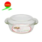 Hot selling clear transparent cooking pot casserole pots glass cookware sets