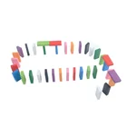 Dominoes Domino Wooden Custom Dominoes Game Set Colorful Wooden Domino For Kids