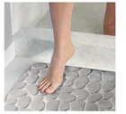 Pebble Non-Silp Bathroom Rug Mat with Memory Foam 34''*21''