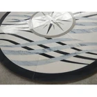 Waterjet Floor Pattern Mosaic Tile Marble Round Medallion