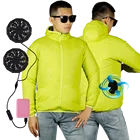 Custom Size Casual Style Summer Wear Men Air Conditioner Fan Cooling Jacket