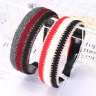 Fashion Kitting Hairband Retro Handmade Elegant Knotted Headband For Women Girls Hair Head Hoop Bands Hairbands