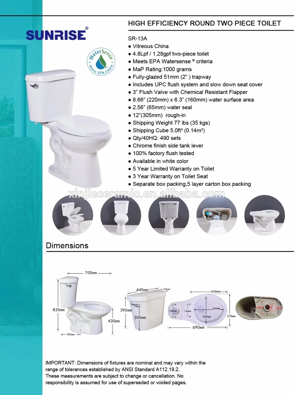 SR-13A Foshan complete toilets WC toilet 008615689156892