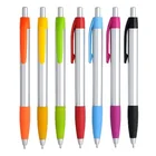 Cheap Promotional colored rubber grip plastic Balpointl Pen BP-8412 with customized logo