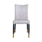 Steel Chair Hotel Furniture Modern Dining Leisure Stainless Steel Legs Leather Chair