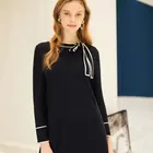 2019 Autumn Dress New Long-sleeved Bottoming Sweater Skirt French Temperament Knit Girl Skirt