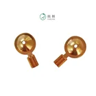 Reusable EEG Stamping Cup Copper Casting Gold Cup Electrode With Good Signal