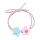 Candy Color Daisy Flowers Elastic Hair Bands For Women Girls Scrunchy Bowknot Rubber Hair Ties Hair Accessories