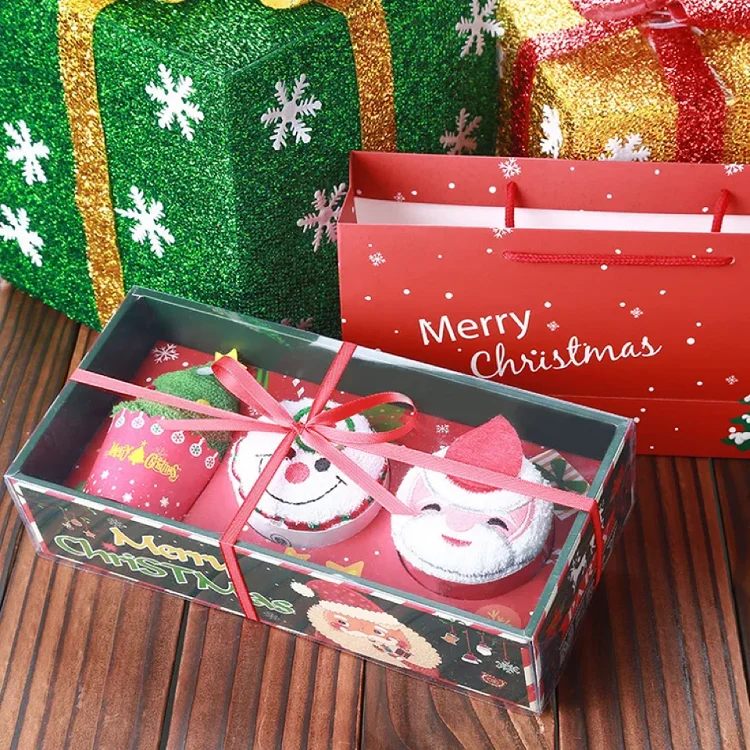 christmas gift cupcakes towels