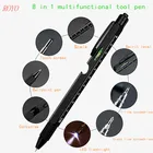 8 In 1 Metal Ball Pen With Stylus Touch Pen Ruler Screw Driver Bottle Opener Multi-functional Pen-B-8218