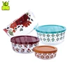 New Design BPA-Free Pyrex Glass Storage Nesting Bowl Set with Colorful Lids and High Quantity Decal