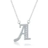 2019 new arrivals Hot sale fashion style 26 letters pendant letter necklace, DIY name custom necklace, women jewelry chain