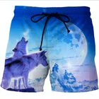 Wholesale Custom Swim Shorts Print Trunks 100% Polyester Summer Men's Beach Wear