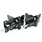 Black Hinge Vinyl Fence Hinge Black Self-Closing Bending Adjustable Vinyl Wooden PVC Fence Gate Hinge