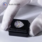 Factory Price Pear Moissanite GRA Certificate C C DE Color VVS White Pear Shape Moissanite Stone