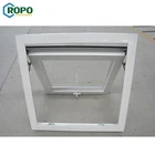AGGA White Color Aluminum Window Frames And Double Glass Design