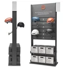 retail store wholesale motorcycle helmets display rack sports helmets display shelf bicycle helmet display stand