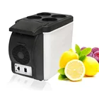 6L camping portable car refrigerator 12V DC small mini fridge freezer