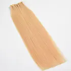 Top quality cuticle aligned virgin raw human hair thick double drawn #60 tape human hair extensions