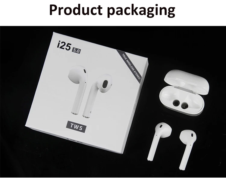 i25 earphone bluetooth wireless tws earbuds earphones with mic in ear noise cancelling Pop-up sports true wireless headphone - ANKUX.COM