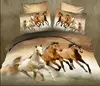 Running Horses 3pcs 4pcs Duvet Cover Animal Pattern 100% Polyester Bedding Set Bed Cover 3D Printing Horse Quilt Cover Set