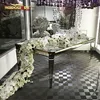 Square italian glass fancy 6 seater glass dining table