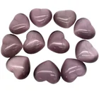 Shaped Crystal Wholesale Natural Rose Cat's Eye Stone Heart- Shaped Crystal Heart For Gift