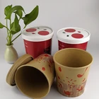 Disposable craft paper soup cup with custom printing cups