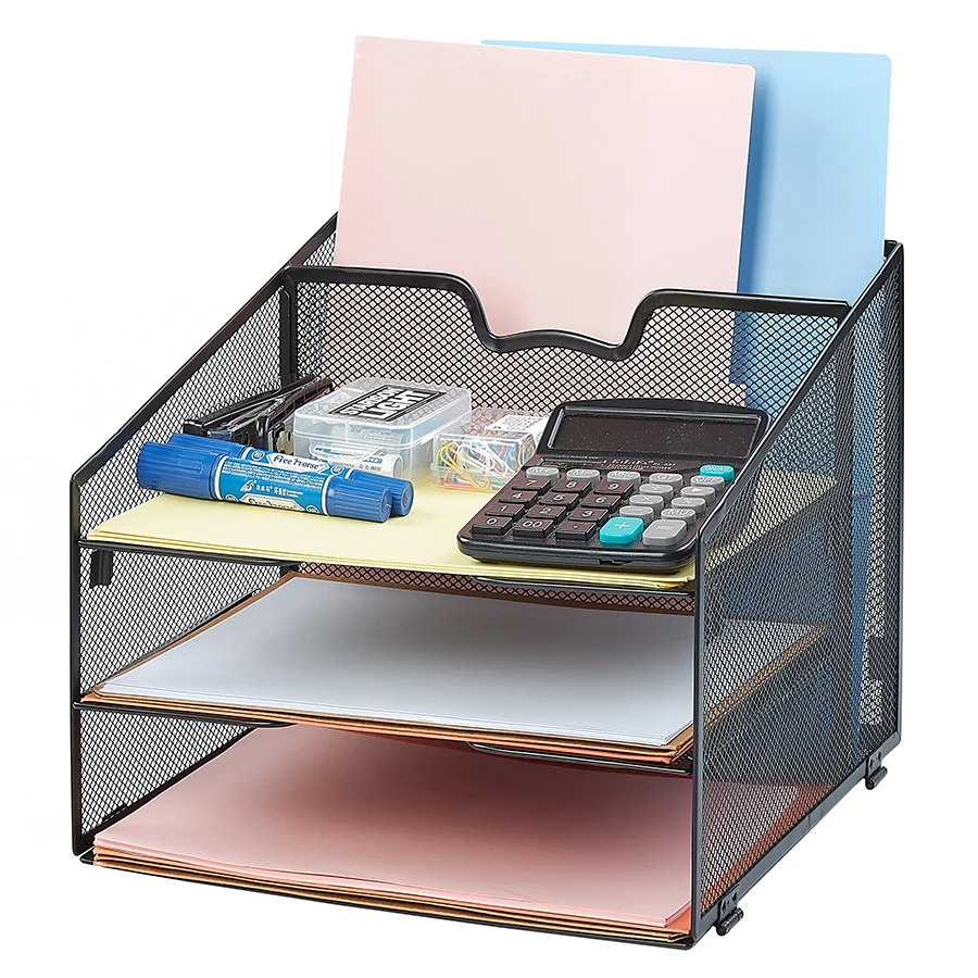 Office School Supply Wire Metal Mesh Desk Desktop Disassemble