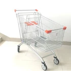 Fashion design 200L iron rollator supermarket shopping trolley cart