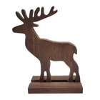Table Decor Wood Decor Rustic Wood Tree Angel Deer With Base Set On Table Indoor Decor