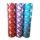 Printed bottle seal laminated film roll Plastic yogurt cup aluminum foil lids for food packaging