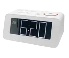 FM radio Big LCD display with two USB output charger alarm clock support TF card
