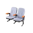 Cast aluminum alloy frame High Resilience Polyurethane Foam folding theater chairs