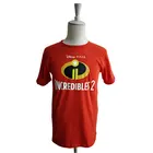 Summer 100% cotton red round neck screen print logo promotional t shirt
