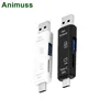 ANIMUSS All In 1 USB 3.1 OTG Card Reader SD TF Micro SD Card Reader Type C USB C Micro USB Memory Support Mac10 Win7/8/xp/vista
