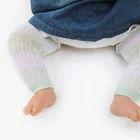 China breathable infant leg warmers spandex striped knee high socks