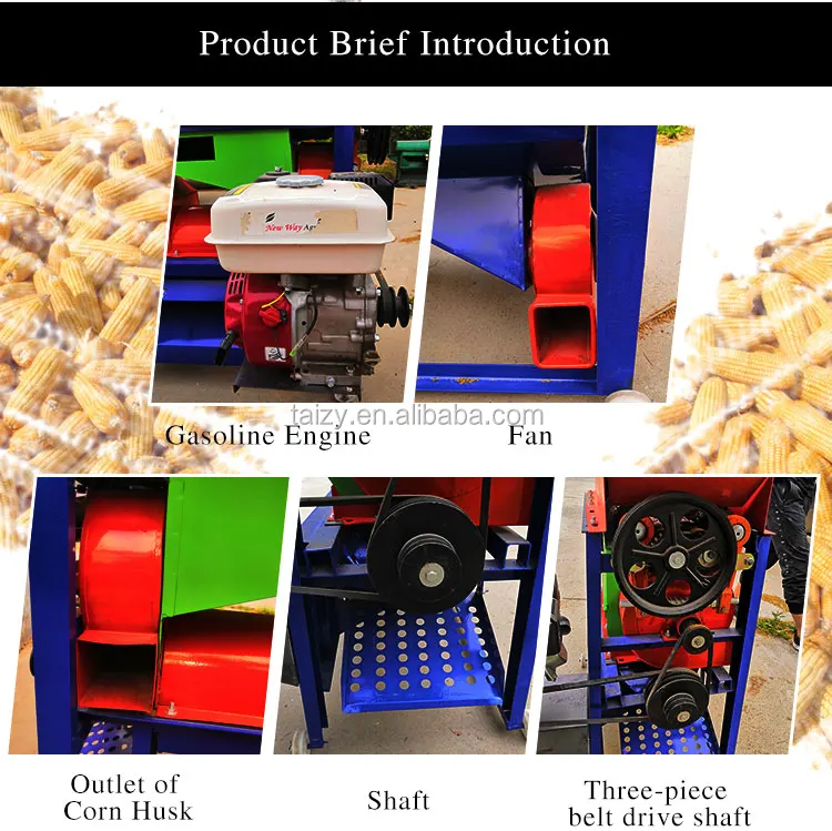 corn shelling machine maize peeler and thresher petrol corn sheller machine